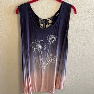 Torrid Floral Ombré Tank